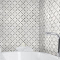 Bianco Dolomite Lola Polished Marble Mosaic product view