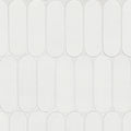 Bianco Glossy Ellipse Recycled Glass Mosaic — clean product view — color Ellipse