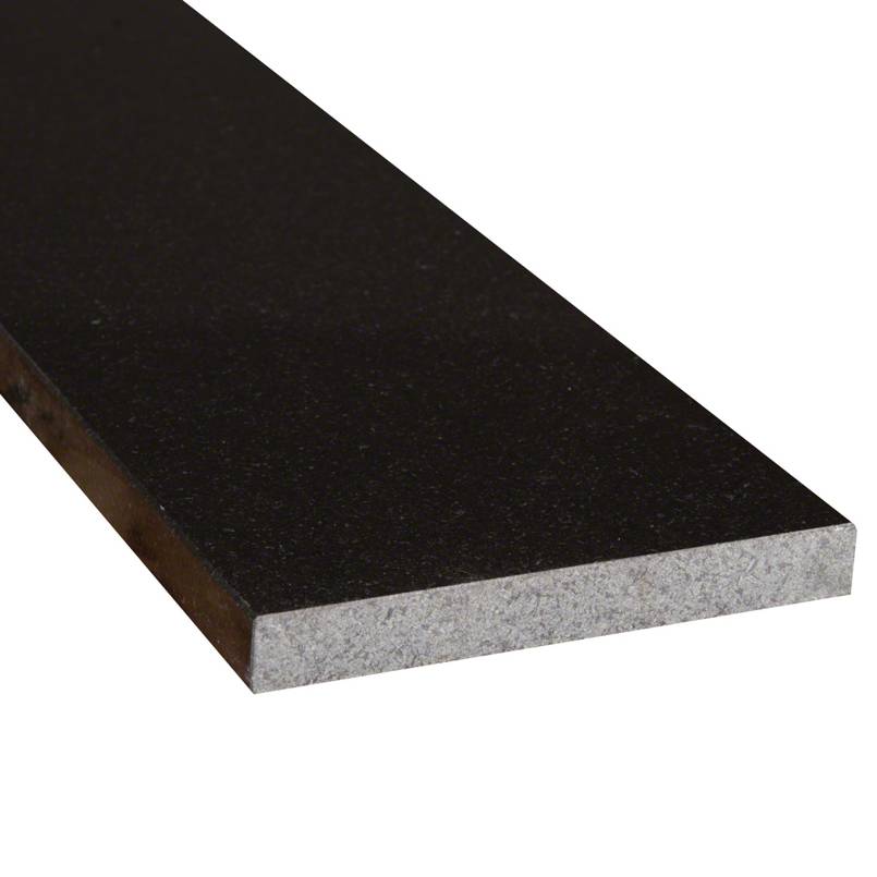 Premium Black 6x72 Polished Granite Sill — clean product view — color Premium Blk