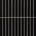 Black Matte 1x6 Stack Pattern Porcelain Mosaic — clean product view — color Black