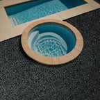 Black Landscape Pebbles - installed example (representative)