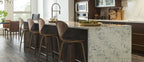 Blanca Arabescato quartz — room scene