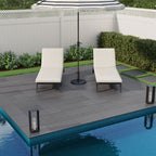 Blue Stone Porcelain Paver - installed example (representative)