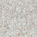 Briar Rosa Penny Round Recycled Glass Mosaic — clean product view — color Rosa