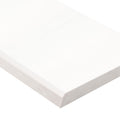 Bright White Single Beveled Engineered Marble Threshold — clean product view — color Bright White