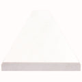 Bright White Double Beveled Engineered Marble Threshold — clean product view