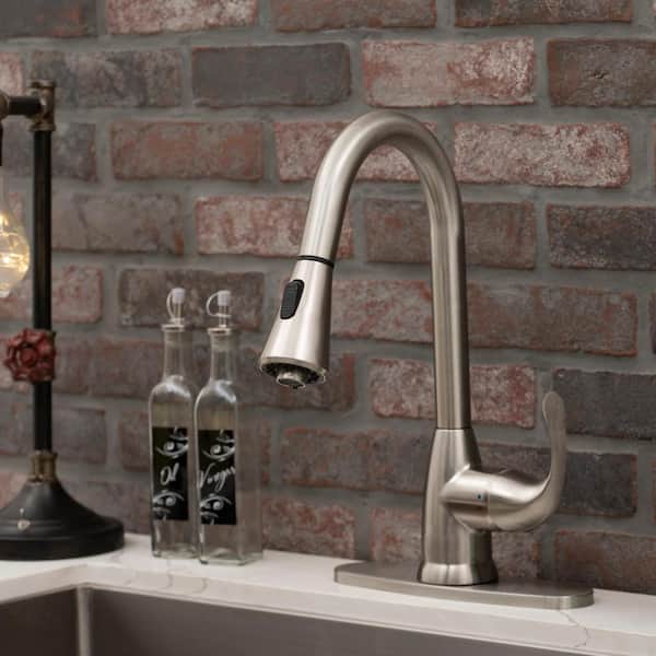 Single-Handle Kitchen Faucet 803 Brushed Nickel product view
