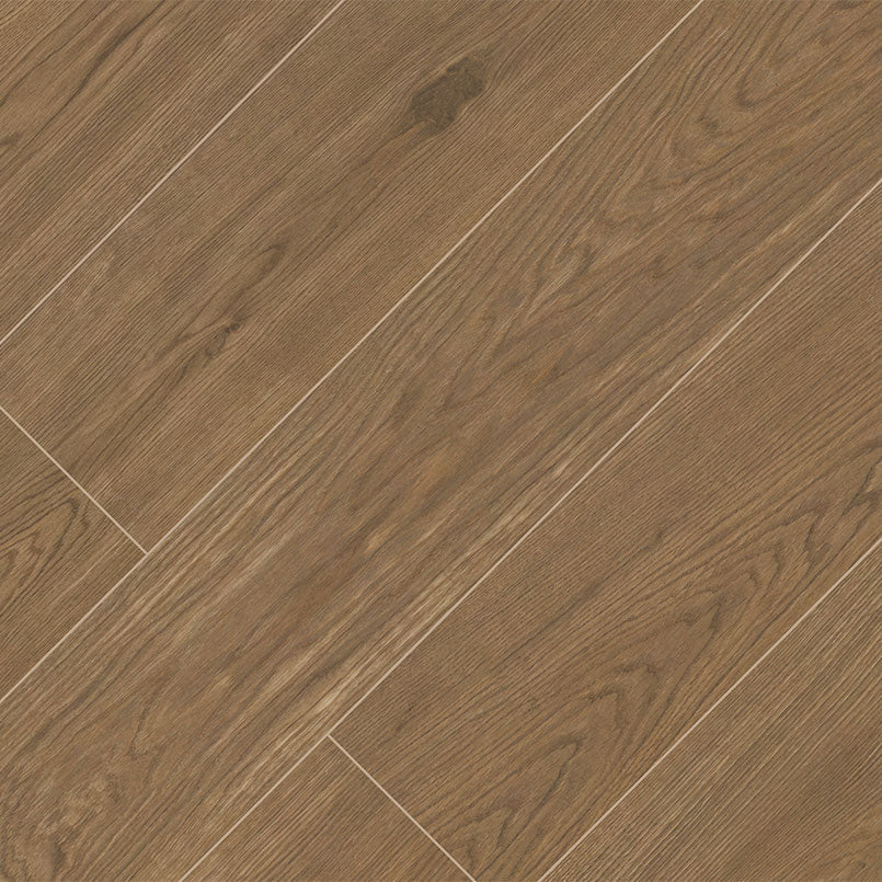 Cabana Wood-Look Porcelain Tile — isometric scale view — color Honey