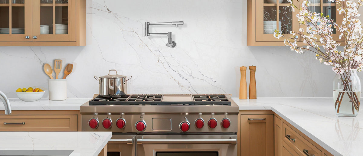 Calacatta Abezzo countertop room inspiration; installation shown is illustrative