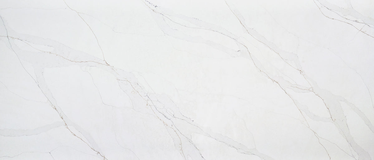 Calacatta Abezzo quartz — slab