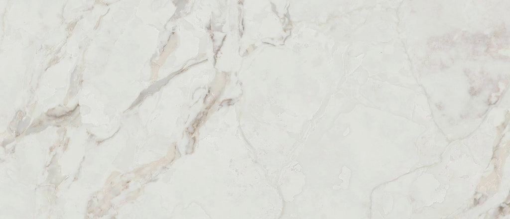 Calacatta Aravine quartz — close up