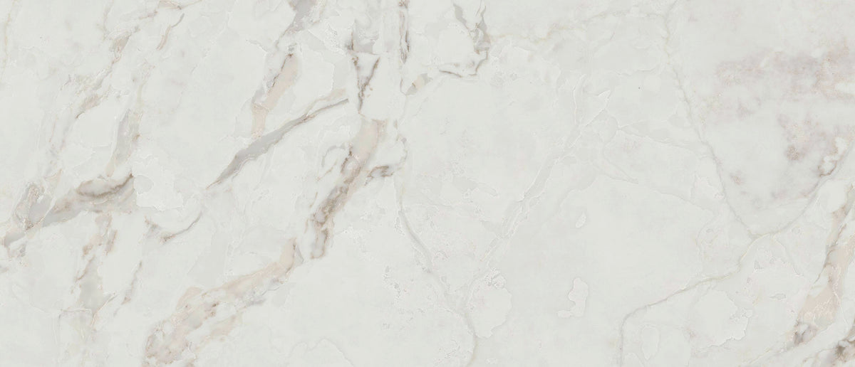 Calacatta Aravine quartz — close up