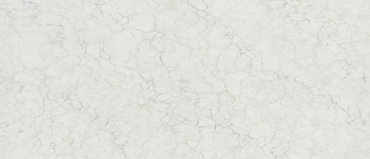 Calacatta Azulean quartz — slab