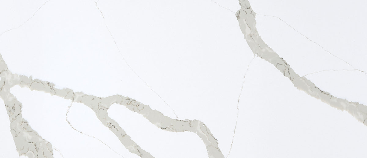 Calacatta Bali quartz — close up