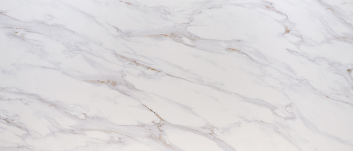 Calacatta Castana quartz — slab