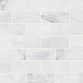 Calacatta Cressa 2x4 Honed Marble Mosaic — clean product view
