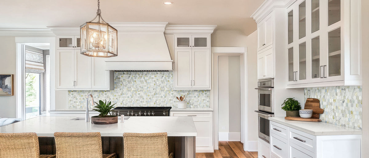 Calacatta Delios quartz — room scene
