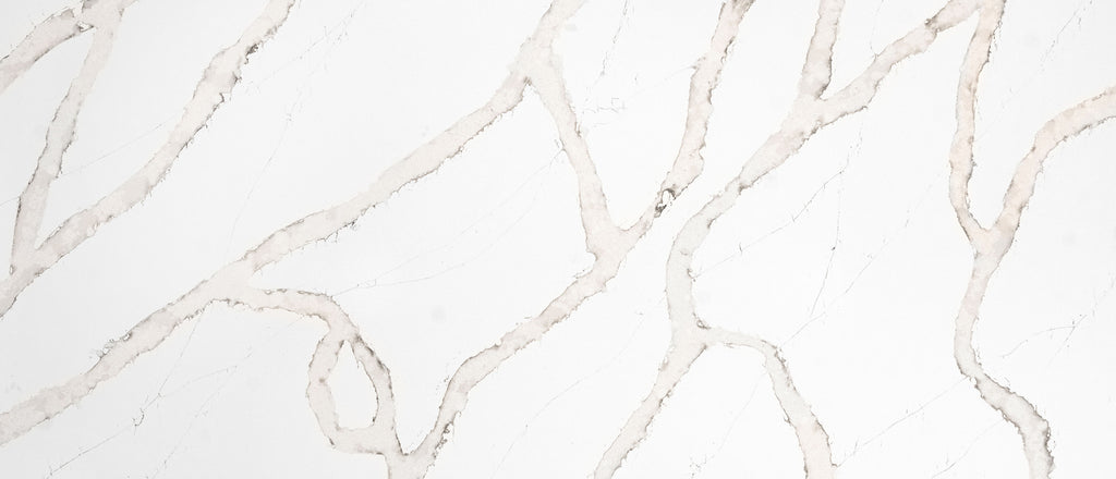 Calacatta Goa quartz — slab