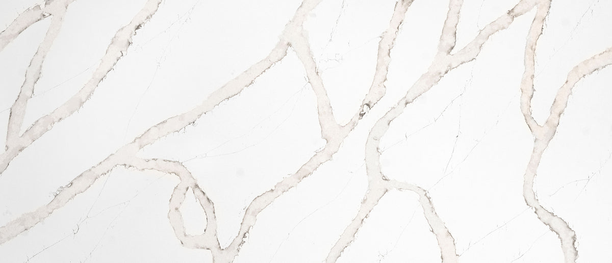 Calacatta Goa quartz — slab
