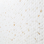 Calacatta Gold Matte Round Porcelain Mosaic — isometric scale view