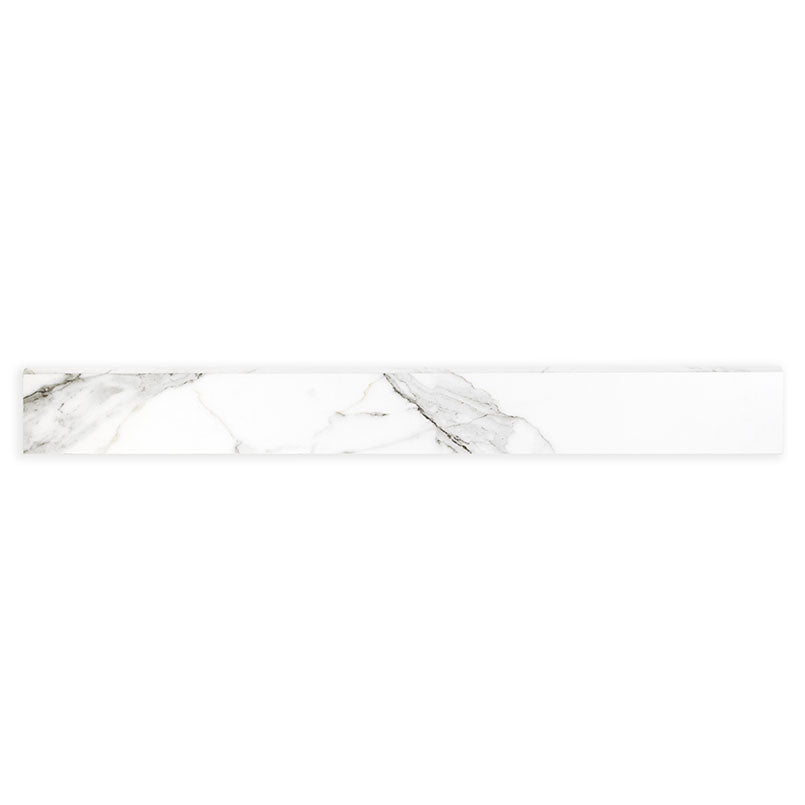 Regallo Calacatta Isla Bullnose, supplier illustration (NREGCALISL3X24BNP)
