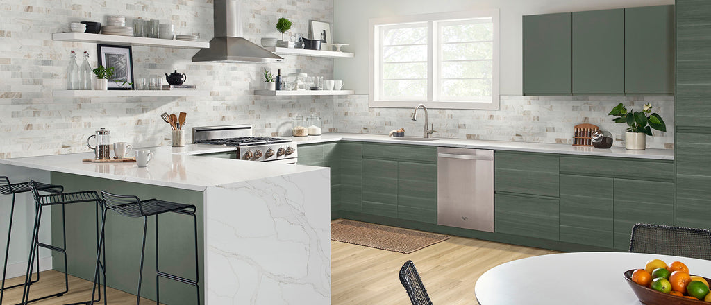 Calacatta Izaro quartz — room scene
