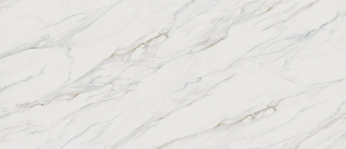 Calacatta Lapiza quartz — slab