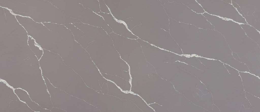 Calacatta Laza Grigio quartz — slab