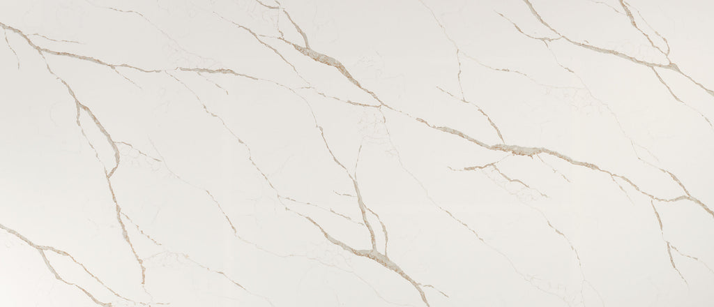 Calacatta Laza Oro quartz — slab