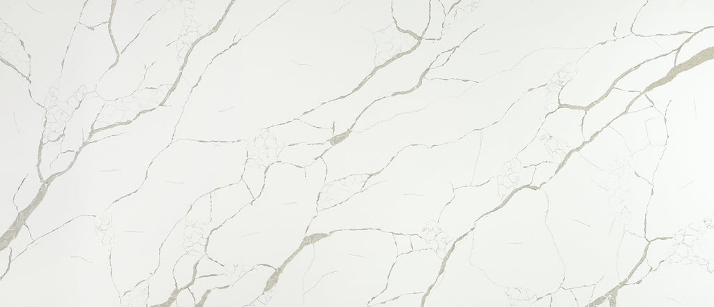 Calacatta Laza quartz — slab