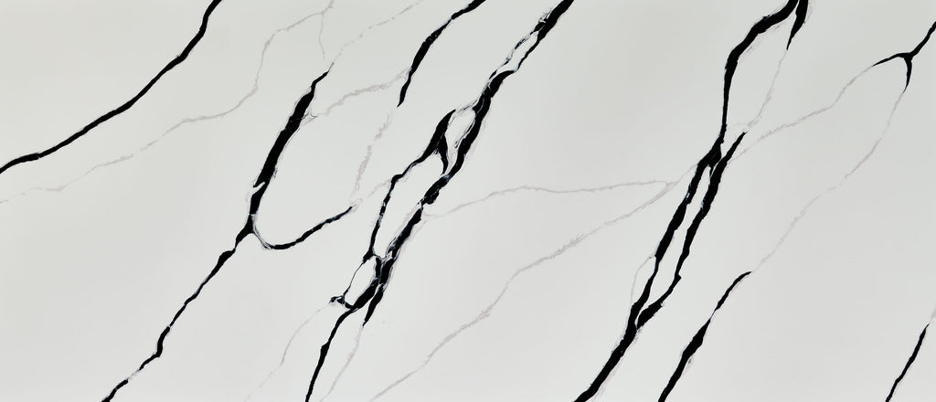 Calacatta Lumanyx quartz — slab