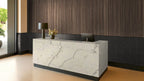 Calacatta Macaubas Quartzite Slab — room scene