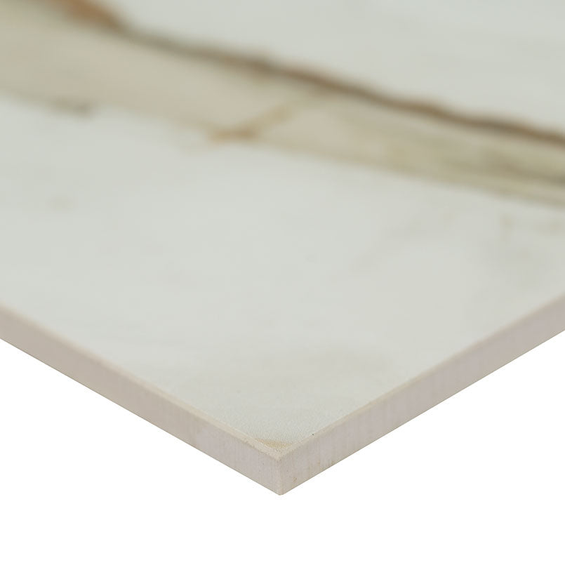 Regallo 2x2 Matte Porcelain Mosaic — close-up texture view — color Calacatta Marbella