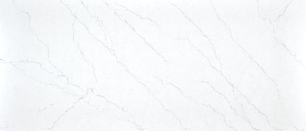 Calacatta Miraggio Cielo quartz — slab