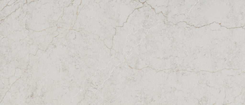 Calacatta Miraggio Cove quartz — close up
