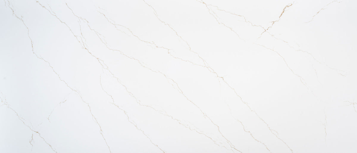 Calacatta Miraggio Gold quartz — slab