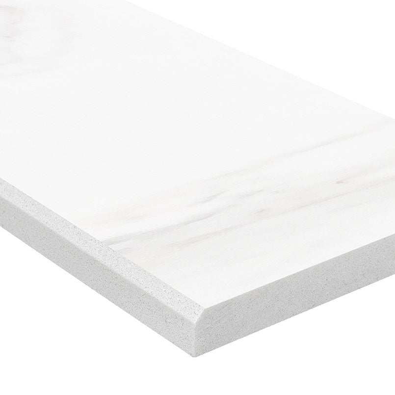 Calacatta Nowy Double Beveled Engineered Marble Threshold — clean product view — color Calcatta Nowy