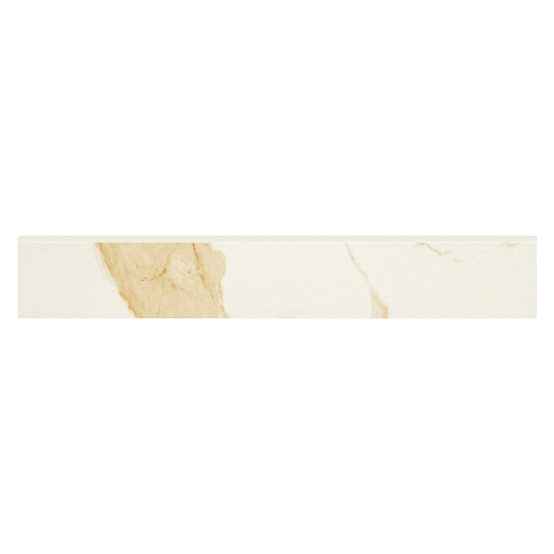 Eden Calacatta Bullnose, supplier illustration (NEDECAL4X24BNP)
