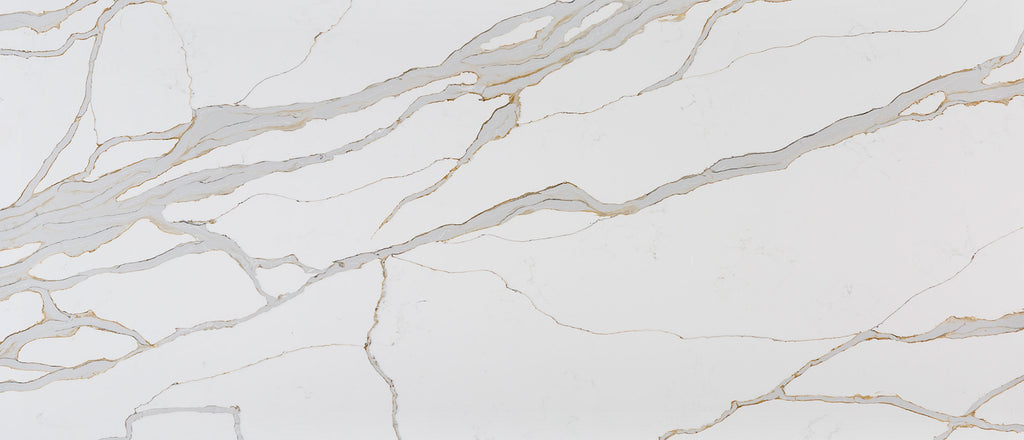 Calacatta Solessio quartz — slab