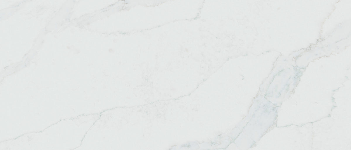 Calacatta Vernello quartz — close up