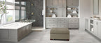 Carrara Marmi quartz — room scene