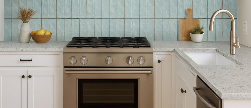 Carrara Mist quartz — room scene
