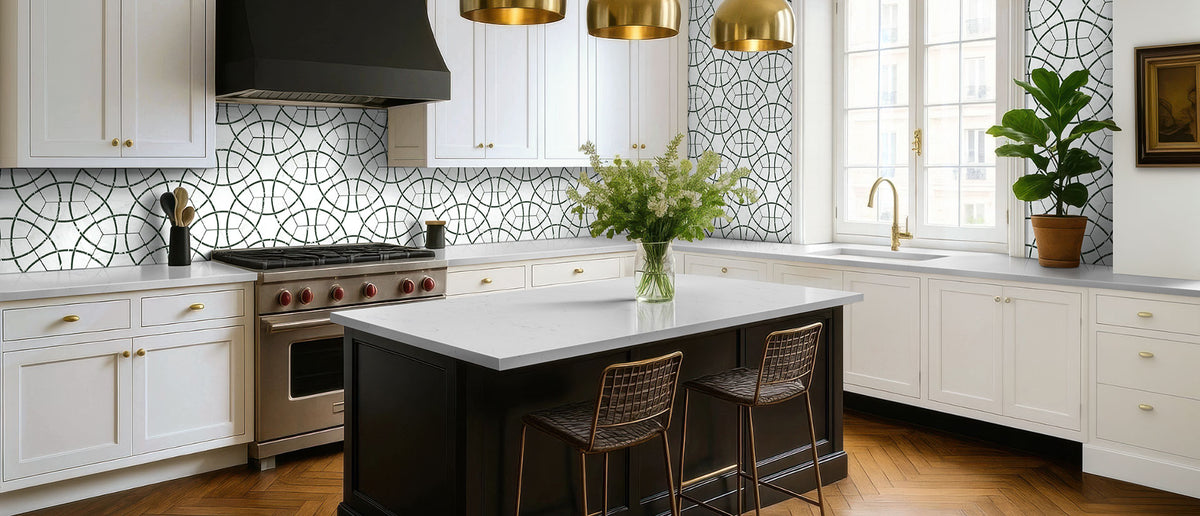 Carrara Morro countertop room inspiration; installation shown is illustrative