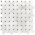 Carrara White Basketweave Marble Mosaic — clean product view