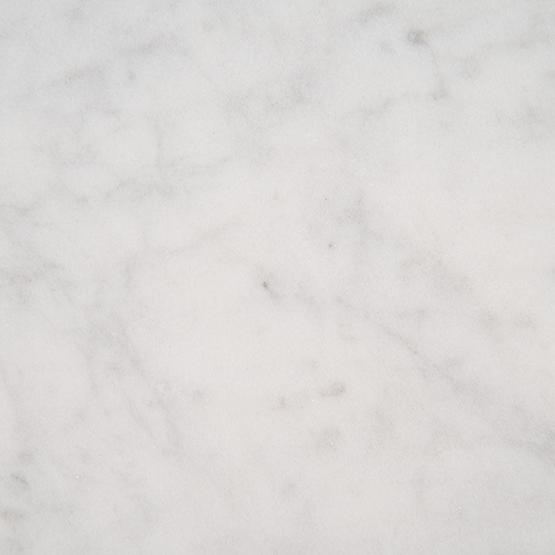 Carrara White 2-inch Hexagon Marble Mosaic — clean product view — color White-cool with gray veining