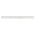 Carrara White Pencil Molding — clean product view — color White-cool with gray veining