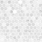 Carrara White Round Pattern Honed Marble Mosaic — clean product view — color White Round Pattern