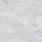 Carrara White Valentino Fluto 12x24 Honed Fluted Marble Wall Tile — isometric scale view