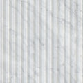 Carrara White Valentino Fluto 12x24 Honed Fluted Marble Wall Tile — clean product view — color White-cool with gray veining