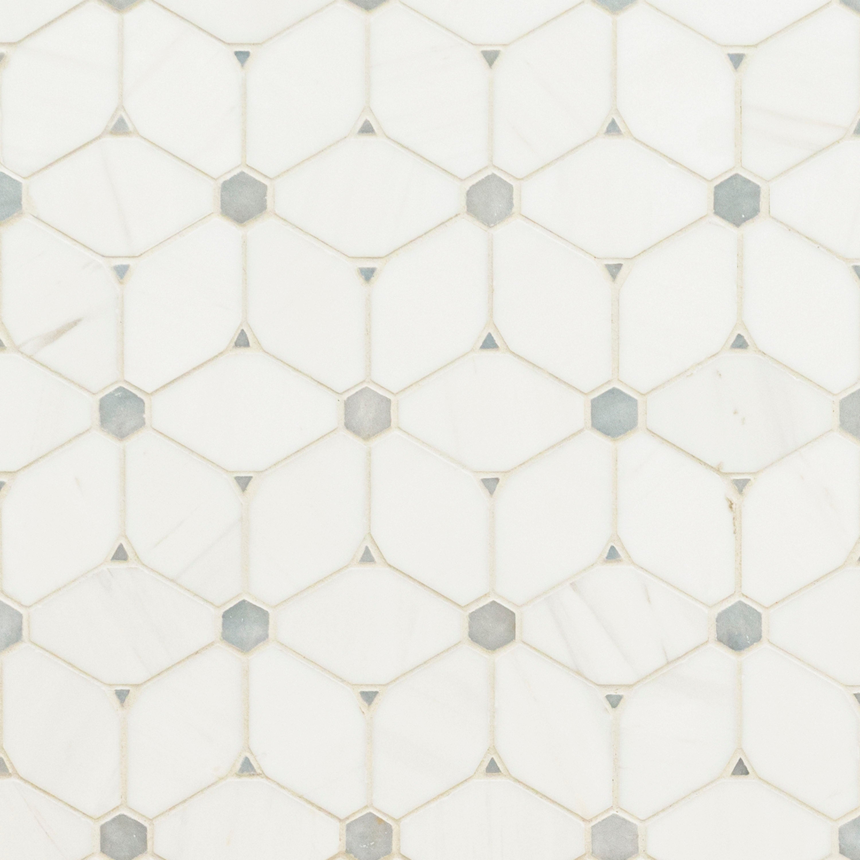Cecily Grigio Polished Marble Mosaic — clean product view